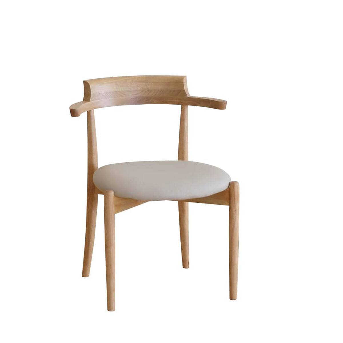 肘付きダイニングチェア(アンセルチェア2 LBR)【島忠ホームズ商品