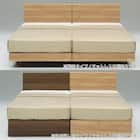 シングル ベッドフレーム(PR70-05 レッグ WN)【島忠ホームズ商品】 4枚目画像