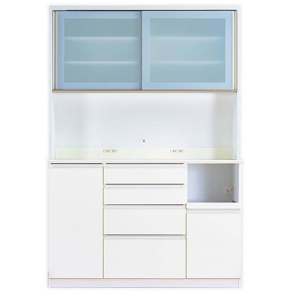 キッチンボード(ココットS幅140cm OP WHWH)【島忠ホームズ商品】 1枚目画像