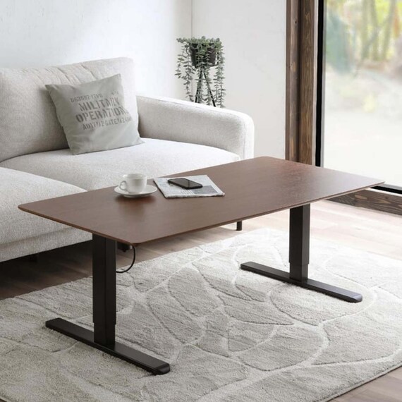 電動昇降リビングテーブル(リーブル 幅120cm BR)【島忠ホームズ商品】 2枚目画像