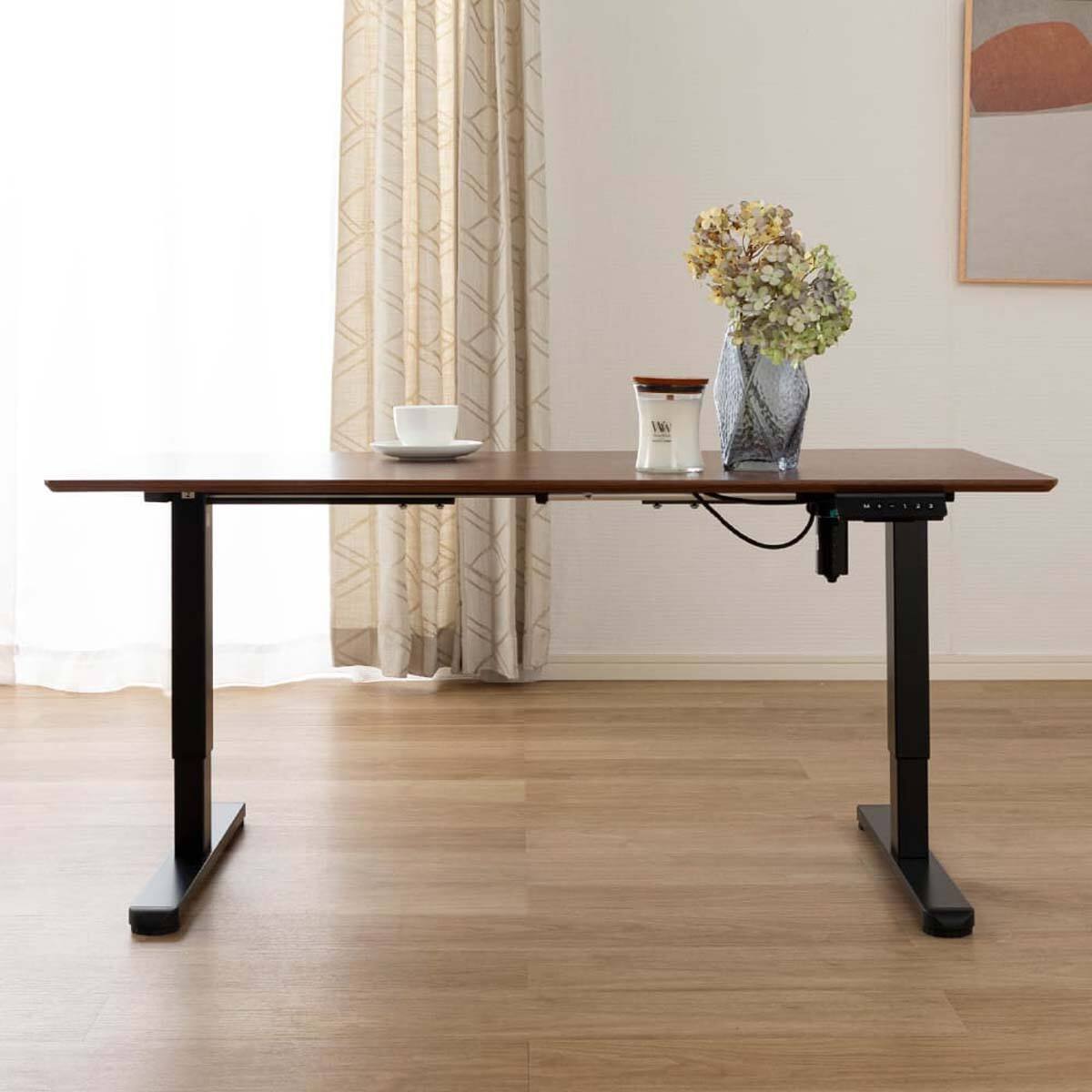 電動昇降リビングテーブル(リーブル 幅120cm BR)【島忠ホームズ商品