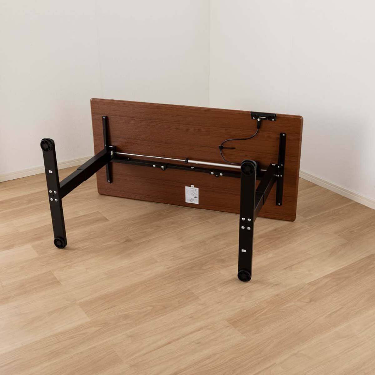 電動昇降リビングテーブル(リーブル 幅120cm BR)【島忠ホームズ商品