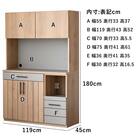 キッチンボード(フィナンシェ 幅120cm OP)【島忠ホームズ商品】 8枚目画像