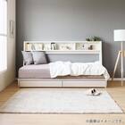 棚・引出し付きデイベッド(テラシアS WH)【島忠ホームズ商品】 3枚目画像