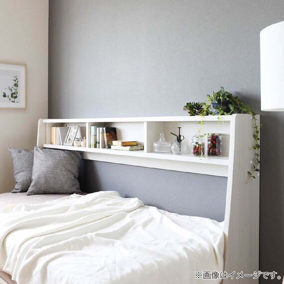 棚・引出し付きデイベッド(テラシアS WH)【島忠ホームズ商品】 4枚目画像