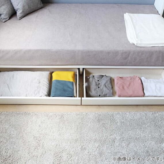 棚・引出し付きデイベッド(テラシアS WH)【島忠ホームズ商品】 5枚目画像