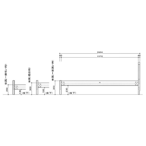 シングル ベッドフレーム(オルガ)【島忠ホームズ商品】 13枚目画像