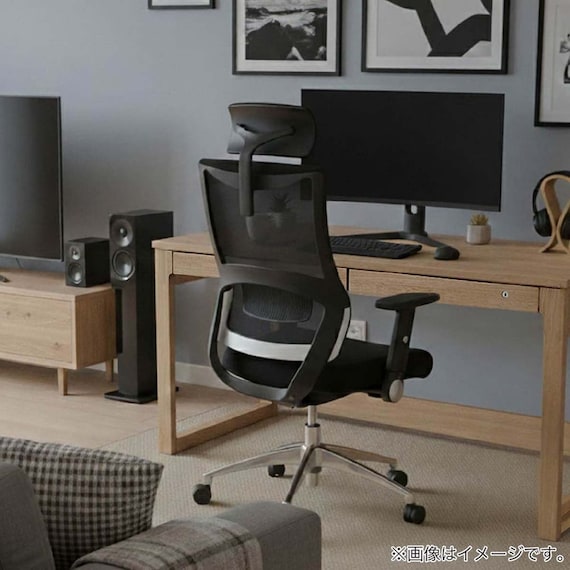 デスクチェア(JG3-101 BK)【島忠ホームズ商品】 2枚目画像