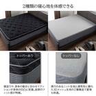 クイーン160マットレス(8.25インチ エッセンシャルブラックカスタム MD 1枚タイプ)【島忠ホームズ商品】 6枚目画像