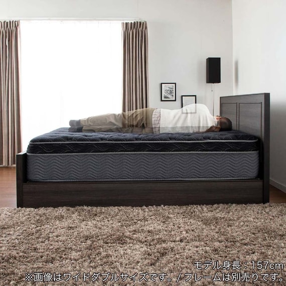 クイーン160マットレス(8.25インチ エッセンシャルブラックカスタム MD 1枚タイプ)【島忠ホームズ商品】 21枚目画像
