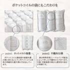 クイーン170マットレス(8.25インチ エッセンシャルブラックカスタム MD 1枚タイプ)【島忠ホームズ商品】 16枚目画像