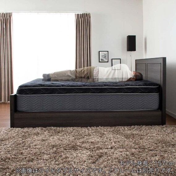 クイーン170マットレス(8.25インチ エッセンシャルブラックカスタム MD 分割タイプ)【島忠ホームズ商品】 21枚目画像