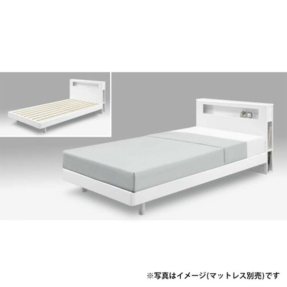 シングル ベッドフレーム(リバティ WH)【島忠ホームズ商品】 1枚目画像