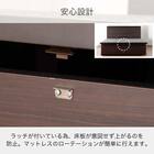 シングル 収納付きベッドフレーム(シエラフラット 深型リフト NA)【島忠ホームズ商品】 9枚目画像