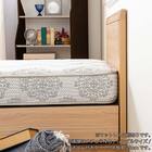 シングル 収納付きベッドフレーム(シエラ フラット 引付き WH)【島忠ホームズ商品】 15枚目画像