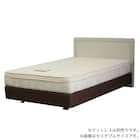 シングル ベッドフレーム(シエラ フラット ダブルクッション WH)【島忠ホームズ商品】 1枚目画像