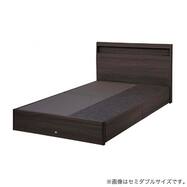棚・コンセント・収納付きベッドフレーム(シエラ スリムシェルフ 引付き)【島忠ホームズ商品】