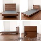 シングル 棚・コンセント付きベッドフレーム(シエラ スリムシェルフ ステーション WH)【島忠ホームズ商品】 12枚目画像