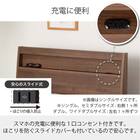 シングル 棚・コンセント・収納付きベッドフレーム(シエラ スリムシェルフ 深型リフト WH)【島忠ホームズ商品】 4枚目画像