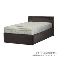 棚・コンセント・照明・収納付きベッドフレーム(シエラシェルフ 深型引付き)【島忠ホームズ商品】