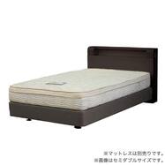 棚・照明・コンセント付きベッドフレーム(シエラシェルフ ダブルクッション)【島忠ホームズ商品】