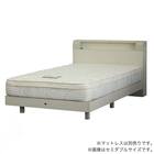 シングル 棚・照明・コンセント付きベッドフレーム(シエラシェルフ ステーション WH)【島忠ホームズ商品】 1枚目画像