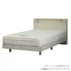 シングル 棚・照明・コンセント付きベッドフレーム(シエラシェルフ ステーション WH)【島忠ホームズ商品】 1枚目画像