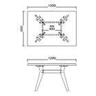 リビングダイニングテーブル(ファム 幅120cm LBR)【島忠ホームズ商品】 3枚目画像