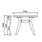 リビングダイニングテーブル(ファム 幅120cm LBR)【島忠ホームズ商品】 4枚目画像