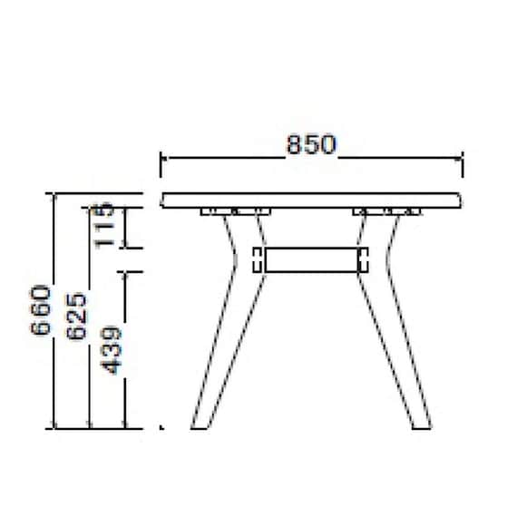 リビングダイニングテーブル(ファム 幅120cm LBR)【島忠ホームズ商品】 4枚目画像