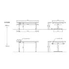 電動昇降テーブル(リネット 幅155cm)【島忠ホームズ商品】 5枚目画像