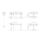 電動昇降テーブル(リネット 幅155cm)【島忠ホームズ商品】 5枚目画像