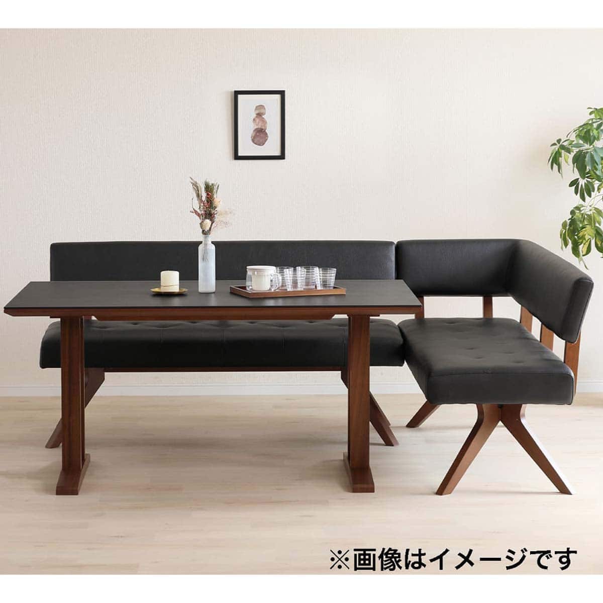 リビングダイニングベンチ(フューズ 幅130cm LBR/CBR)【島忠ホームズ
