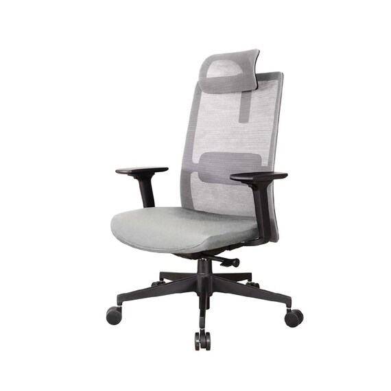 デスクチェア(アトム エアシート BK/LGY)【島忠ホームズ商品】 1枚目画像