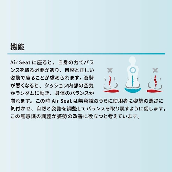 デスクチェア(アトム エアシート BK/LGY)【島忠ホームズ商品】 6枚目画像