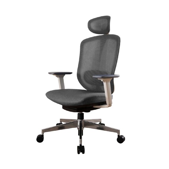 デスクチェア(エアロ WH/GY)【島忠ホームズ商品】 1枚目画像