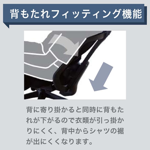 デスクチェア(エアロ WH/GY)【島忠ホームズ商品】 2枚目画像