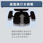 デスクチェア(エアロ WH/GY)【島忠ホームズ商品】 6枚目画像