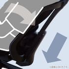 デスクチェア(エアロ WH/GY)【島忠ホームズ商品】 11枚目画像