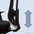 デスクチェア(エアロ WH/GY)【島忠ホームズ商品】 14枚目画像