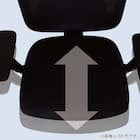 デスクチェア(エアロ WH/GY)【島忠ホームズ商品】 15枚目画像