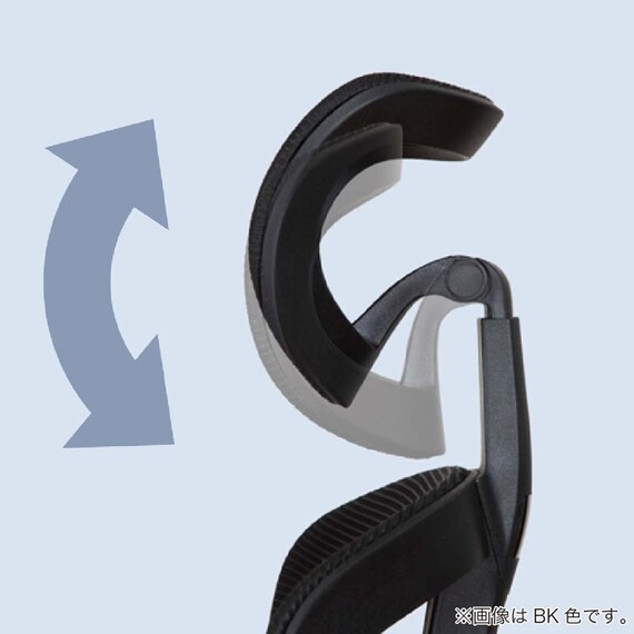 デスクチェア(エアロ WH/GY)【島忠ホームズ商品】 20枚目画像