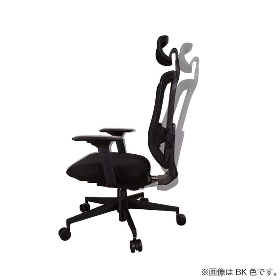 デスクチェア(エアロ WH/GY)【島忠ホームズ商品】 25枚目画像