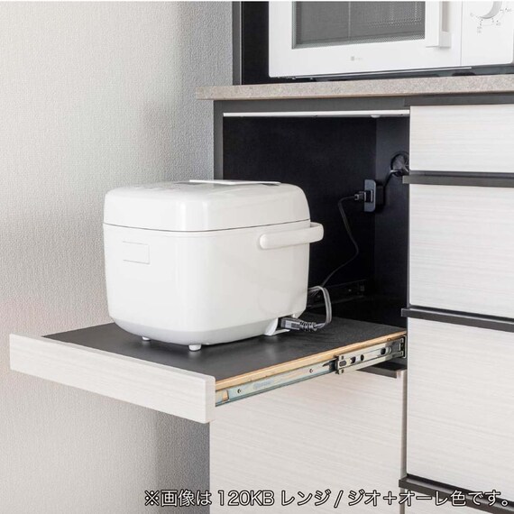 キッチンボード(スターダム2 幅120cm BK)【島忠ホームズ商品】 16枚目画像
