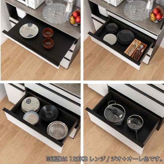 キッチンボード(スターダム2 幅120cm BK)【島忠ホームズ商品】 21枚目画像