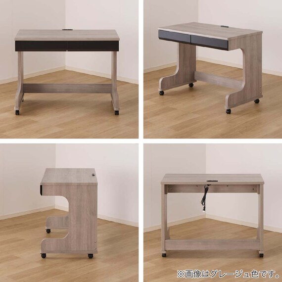 デスク(カレ・ド ミドルベッド用 LGY)【島忠ホームズ商品】 7枚目画像