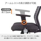 デスクチェア(JG-6 101 BK)【島忠ホームズ商品】 7枚目画像