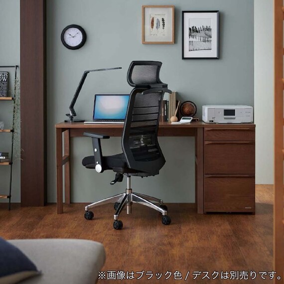 デスクチェア(JG-6 101 BK)【島忠ホームズ商品】 13枚目画像
