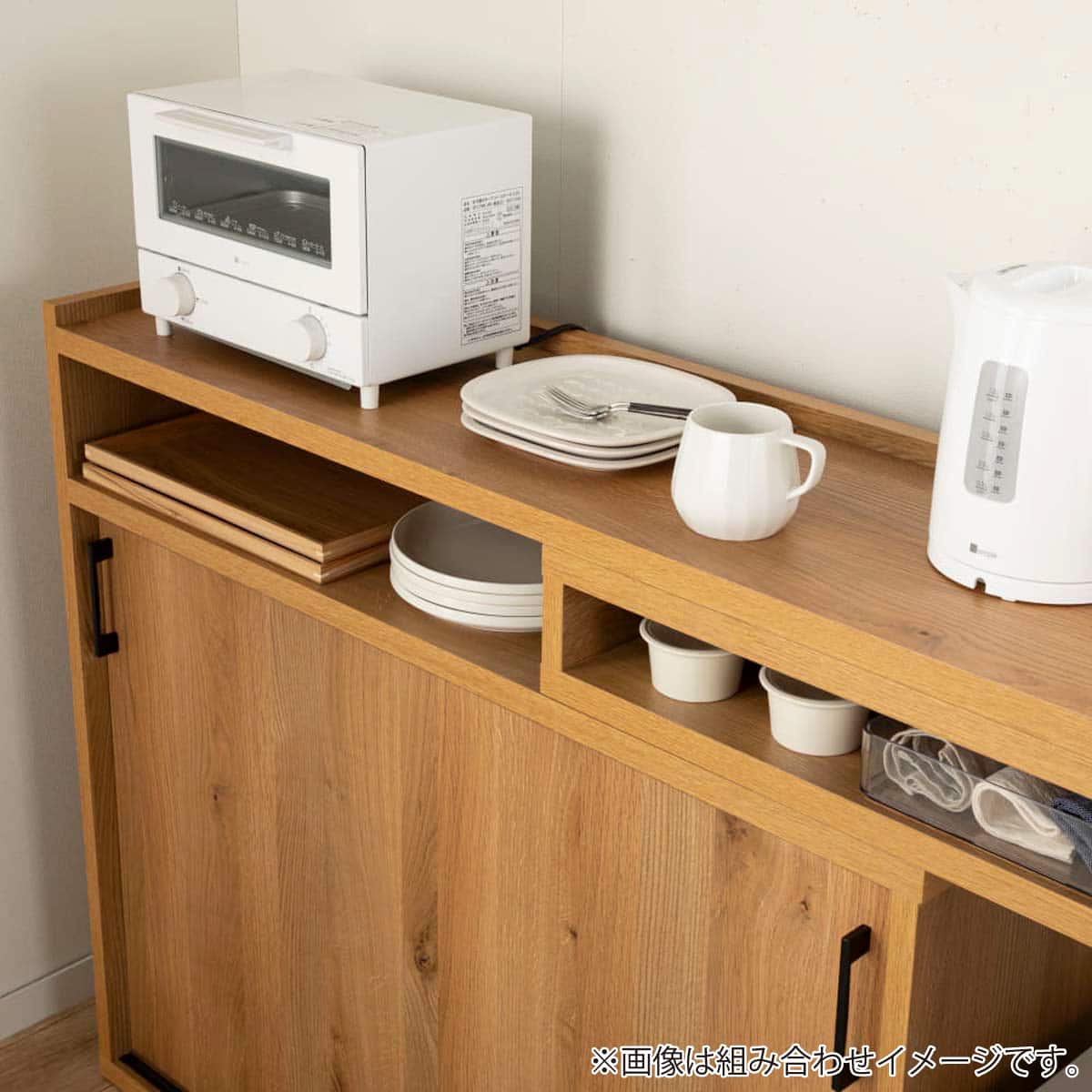 薄型伸長カウンター(イクス 幅120-210cm NA)【島忠ホームズ商品