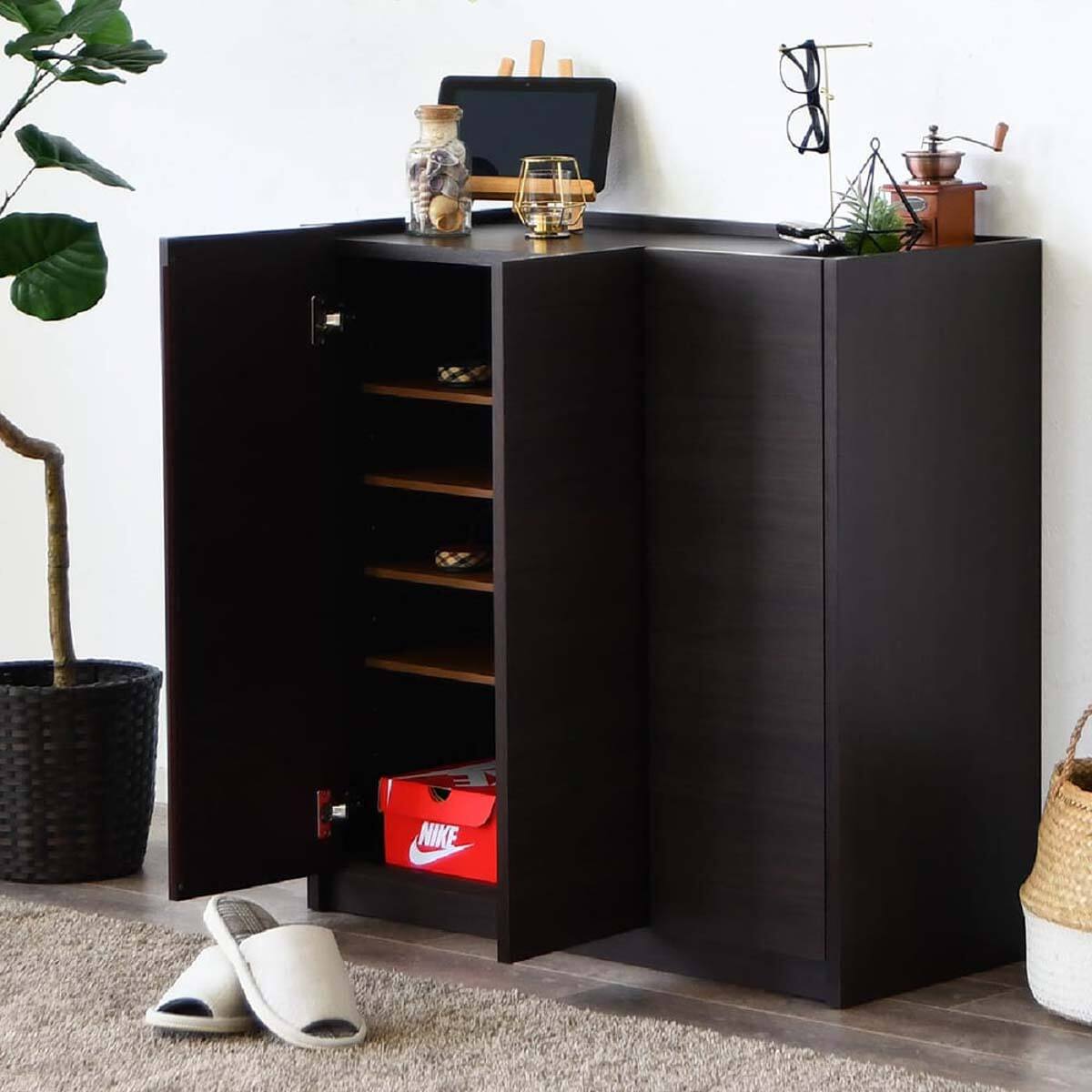 シューズボックス(トレブ 90L DBR)【島忠ホームズ商品】 | ニトリ